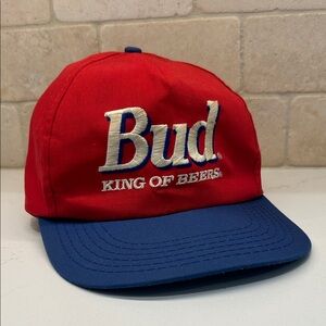 Bud Red and Blue Cap